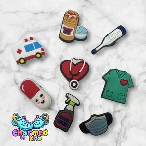3. Medical Theme Croc Charms